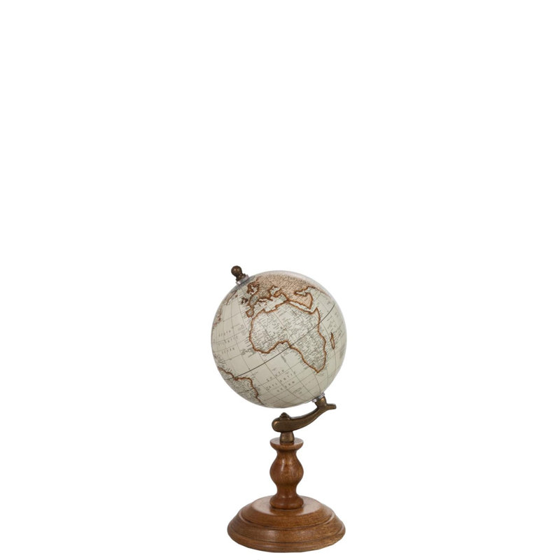 Wood Tabletop Globe