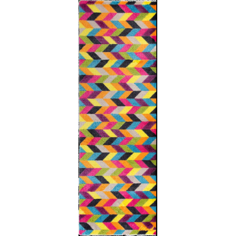Calvillo Non-Slip Chevron Indoor Doormat