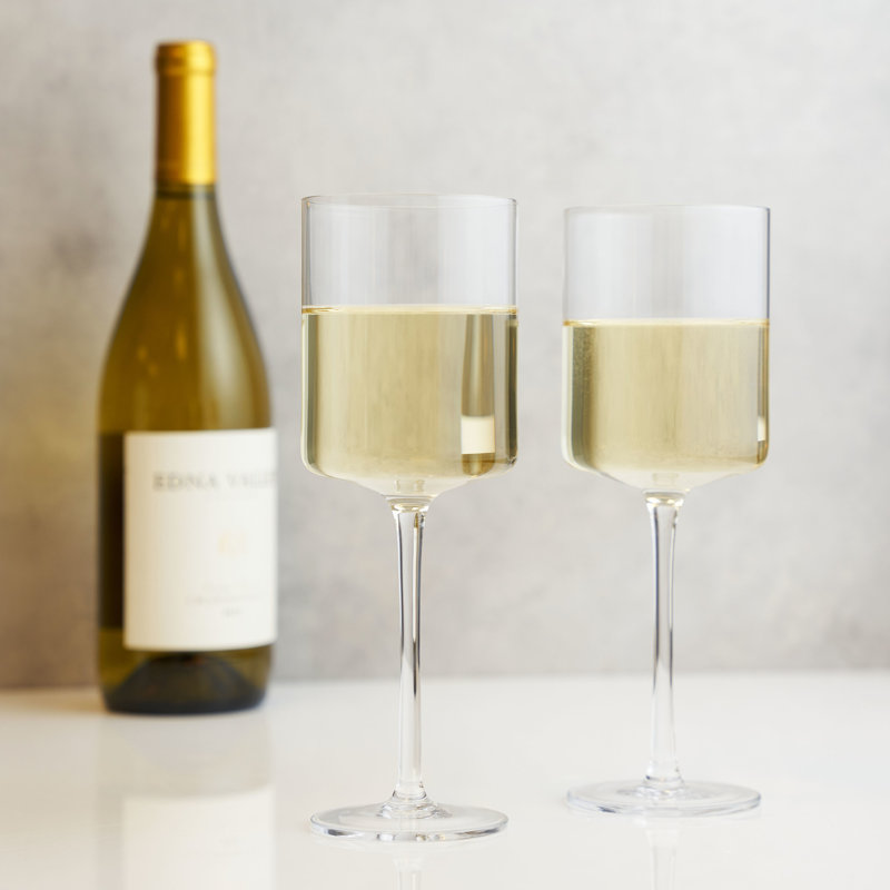 Laurel Crystal White Wine Glasses