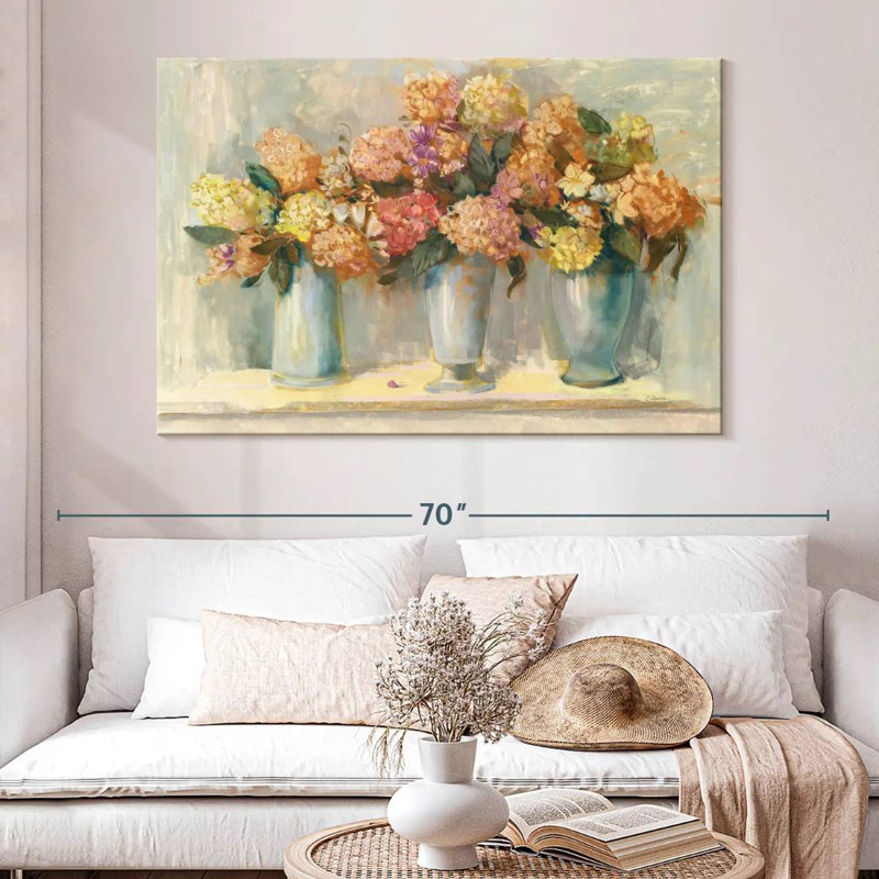 Bouquets d'hortensias d'automne Harnek, H 34 po x l 51 po