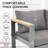 Homayoun 53'' Wide Aluminum Loveseat with Cushions-170706664