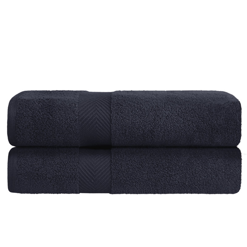 Drap de bain 100% coton Hamachi, Noir