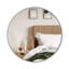 Miroir mural rond de 34 po avec cadre métallique Hubba pour salle de bain, vestibule, salon-39722033