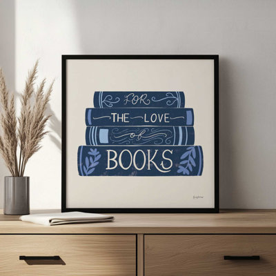 «Bookish Blue III» par Becky Thorns, reproduction d'art