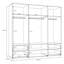 Mijah 4 Door Manufactured Wood Wardrobe