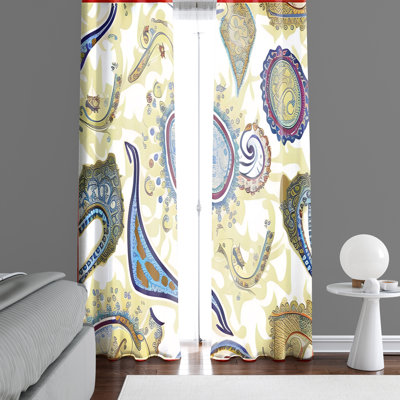 Diontaye Semi Sheer Curtain Pair