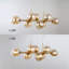LED pendant light 8-light E27 glass design height-adjustable chandelier Lailah 105cm-1010069270