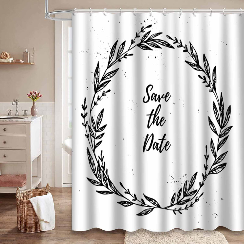 Rideau de douche Laurel Wreath, L 72 po x l 72 po