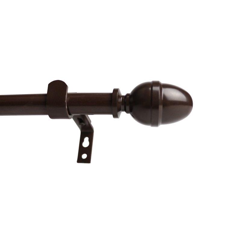 Tringle à rideaux simple réglable Tubbs, H 0,62 po x l 84 po x P 0,62 po, Bronze