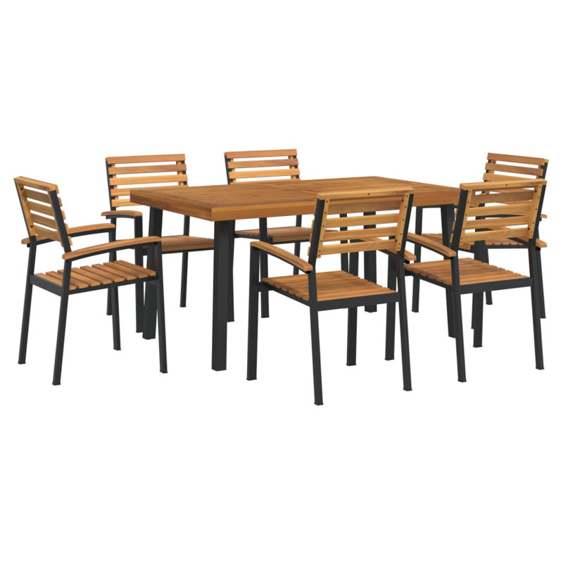 6 personnes pour l'extérieur, H 29,5 po x L 78,7 po x l 39,4 po