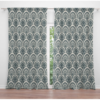 Paire de rideaux obscurcissant en polyester Orace