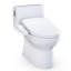 TOTO Redington 1G WASHLET+ S2 One-Piece Elongated 1.0 GPF Universal Height Toilet with CEFIONTECT, Cotton White - MW6723346CUFG#01