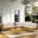 Patio 7-Piece PE Wicker Sectional Conversation Set