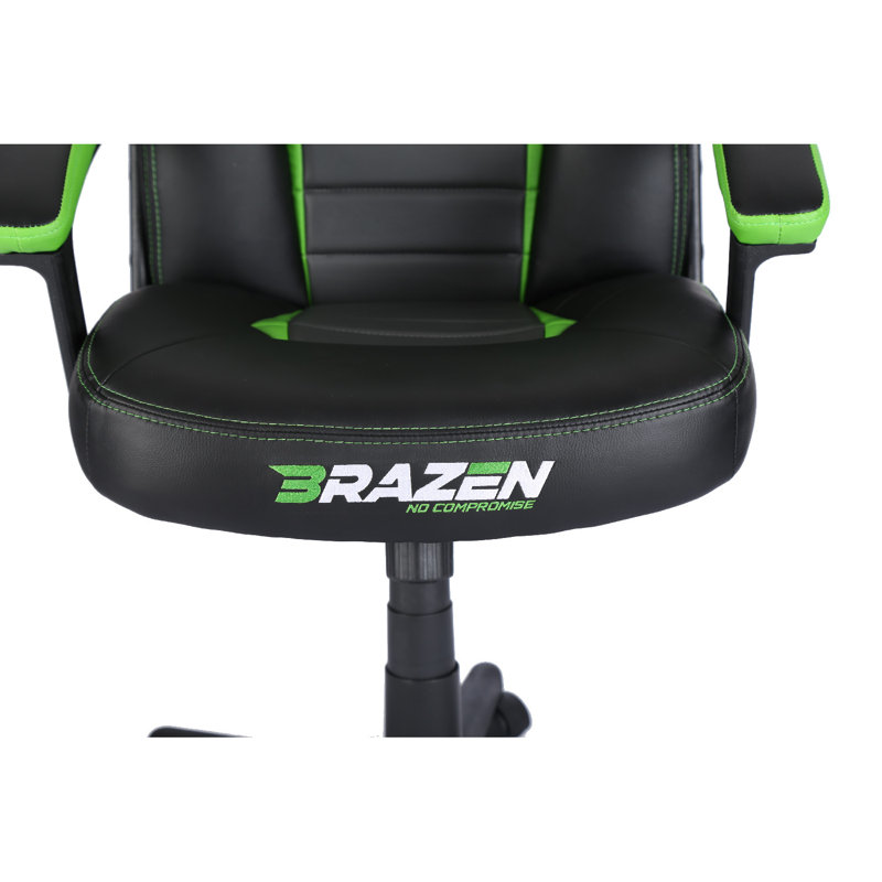 BraZen Salute PC Gaming Chair, Green