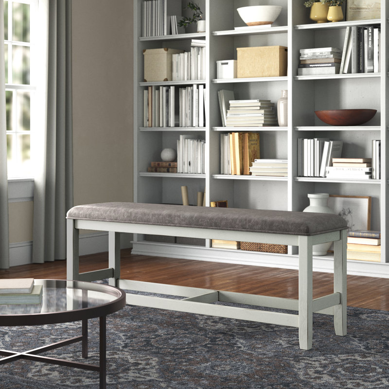 Banc rembourré Knauss, Gris pierre / gris anthracite