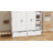 Wooden Wardrobe With 4 Open Storage Shelves, 70.87" Utility Storage Cabinet Armoire