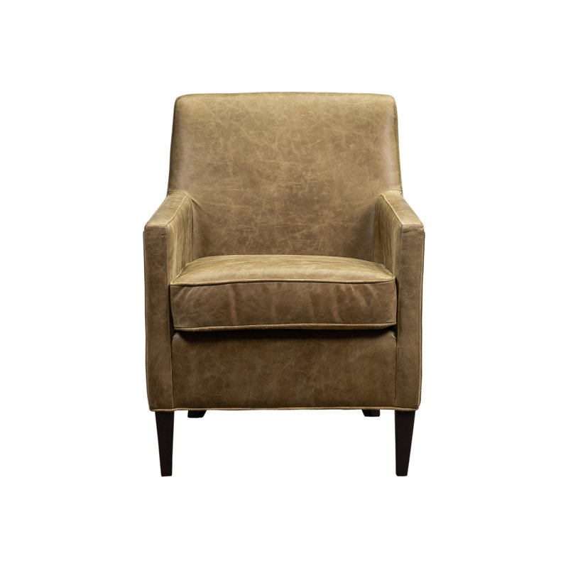 Puzzle Armchair, Fern Genuine Leather
