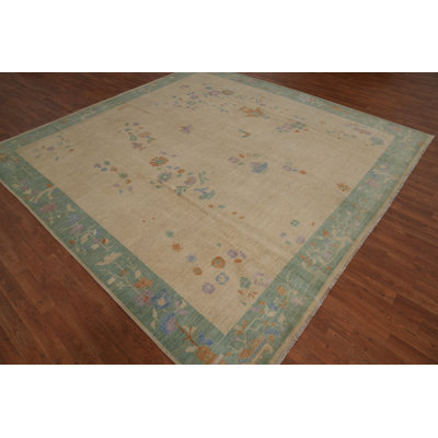 Vegetable Dye Art Deco Living Room Area Rug 10x10