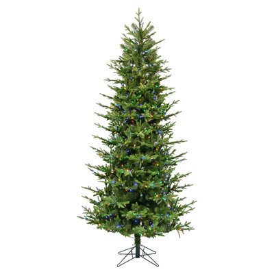 90"" H Green Artificial Fir Christmas Tree with 850 LED Lights -  The Holiday Aisle®, CBDD19B4A33B47E1AFC2EFA07B8A9CEA