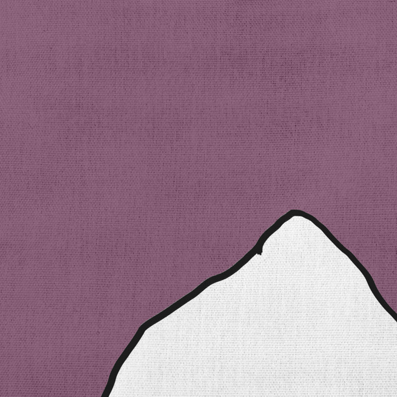 Housse et insert de coussin d'extérieur carré Petal Lines, 18 po x 18 po, Mauve