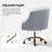 Doreen Velvet Hand-Curated Task Chair-6833204