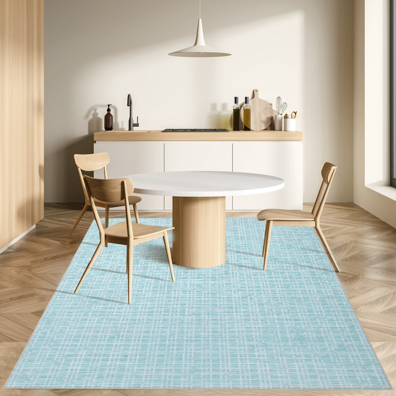 Indoor Modern Geometric Area Rug Washable Low Pile Soft Carpet for Home Decor, Rectangle 8' x 10'
