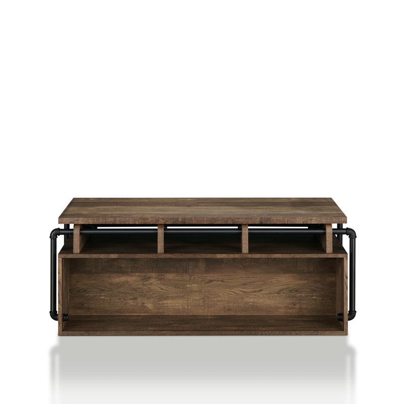 Lift Top Floor Shelf Coffee Table with Storage