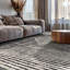 Tapis contemporain délavé à motif géométrique-111840581