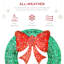 Couronne de Noël pré-éclairée-416185386