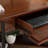 Ironcraft Solid + Manufactured Wood Corner Computer Desk in Burnished Mission Oak