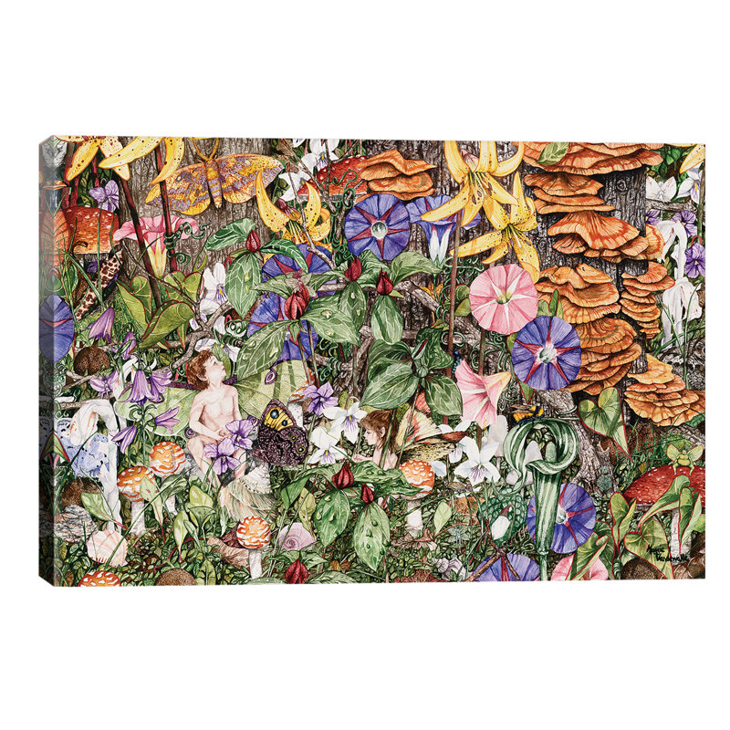 Fairies' Fairies by Maggie Vandewalle - Wrapped Canvas Painting, 66.04 cm H x 45.72 cm W x 1.91 cm D
