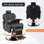 Fauteuil de coiffeur inclinable robuste, fauteuil de coiffeur inclinable hydraulique polyvalent pour salon de beauté, pivotant à 360 ° et réglable en hauteur, pour salon de coiffure et salon de beauté, équipement de coiffage spa