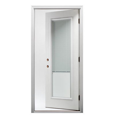 Primed Fibreglass Prehung Front Entry Door