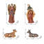 Ensemble de figurine de crèche en résine multicolore surdimensionnée 23,75 "-1506180106