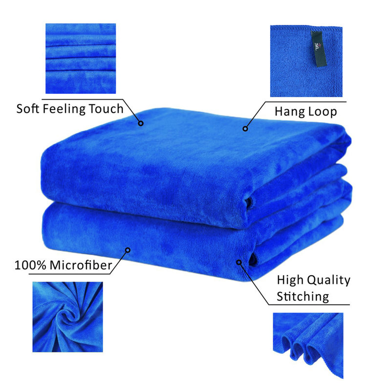 Super Plush Bath Towel, Dark Blue