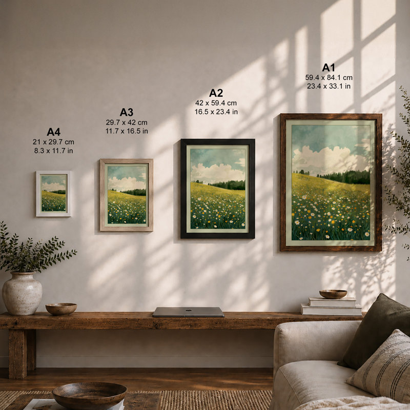 Wildflower Meadow Botanical - Print, Unframed, A2 - 59.4 x 42.0 cm