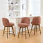 Tabouret de comptoir pivotant 26 po 3PCS avec structure en bois massif et dossier moyen-1043452201-1047842985