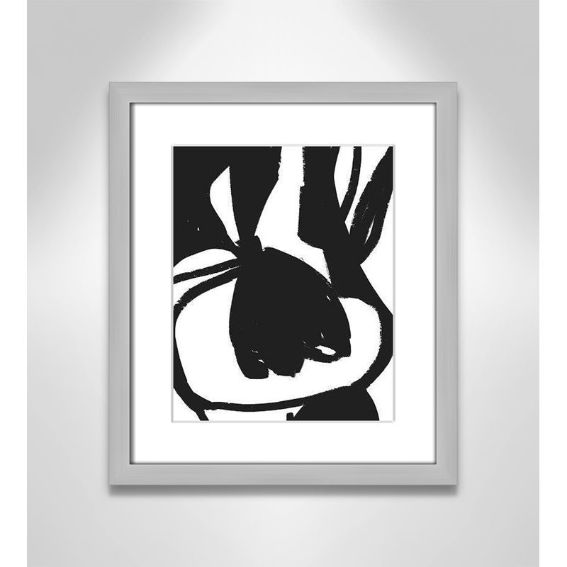 «Line Line Collection», Tulipe suspendue sur papier par Leah Straatsma, H 15 po x l 13 po x P 1,25 po
