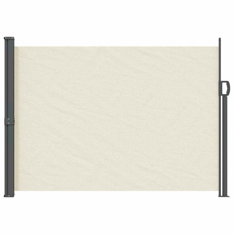 VidaXL 300cm W Polyester Cover Retractable Patio Awning, Cream, 300cm W x 120cm D