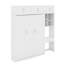 Lit escamotable double pleine grandeur avec bureau