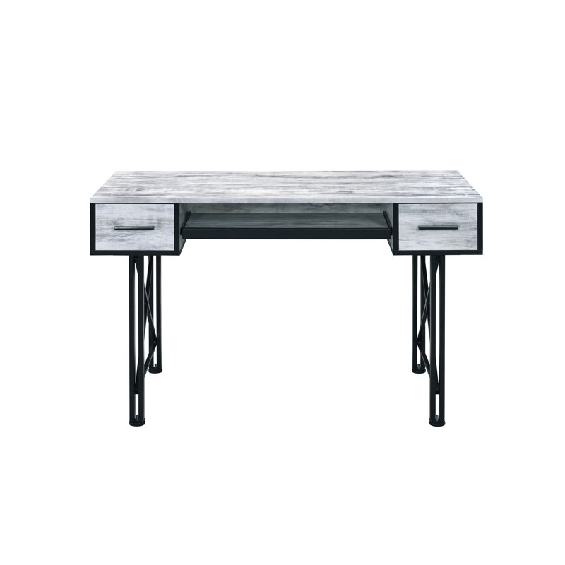 Antique White Finish Computer Desk