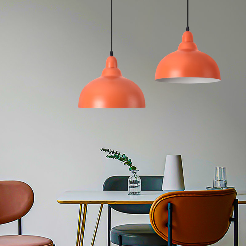 Luminaire suspendu, Bronze, Orange