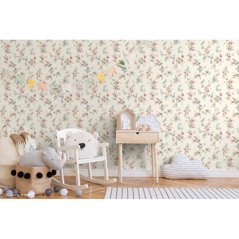 Amine 10m x 53cm Wallpaper Roll, Red