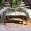 Guirlande de fleurs artificielles pour décoration de mariage, décor de fond