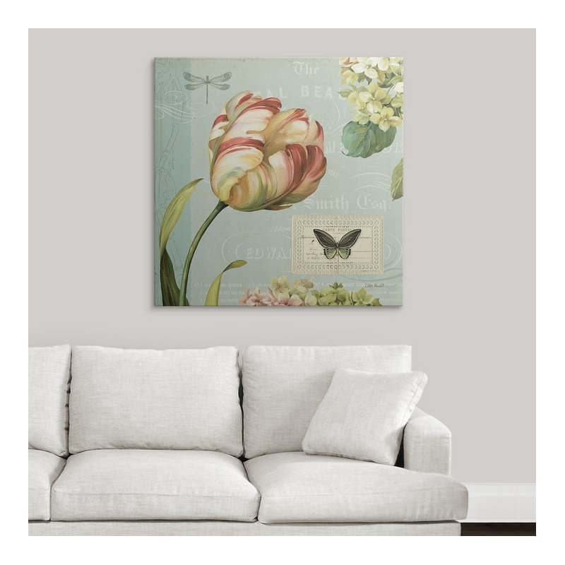« i » par lisa audit, impression Mothers Treasure, H 35 po x l 35 po x P 1,5 po, Toile