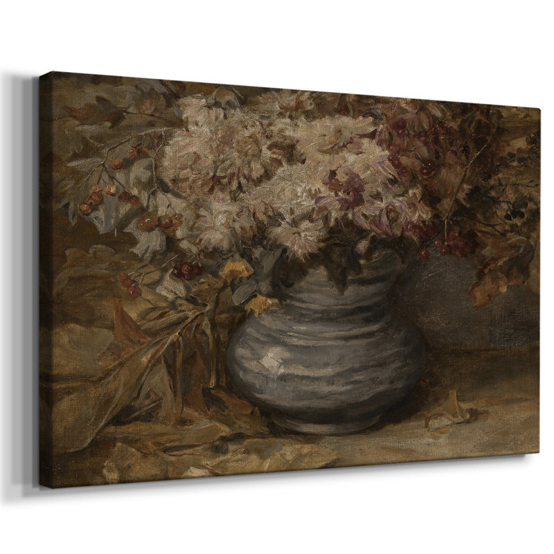 Vintage Floral-XC -Galery Cavas, 12 x 18