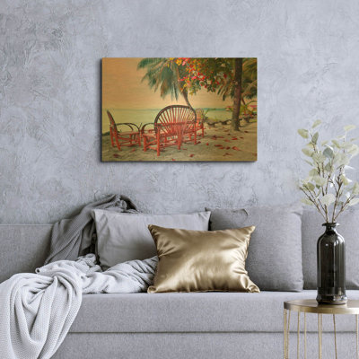 'Good Morning' By Steve Vaughn Gold Metal Wall Art, 36" x 24"