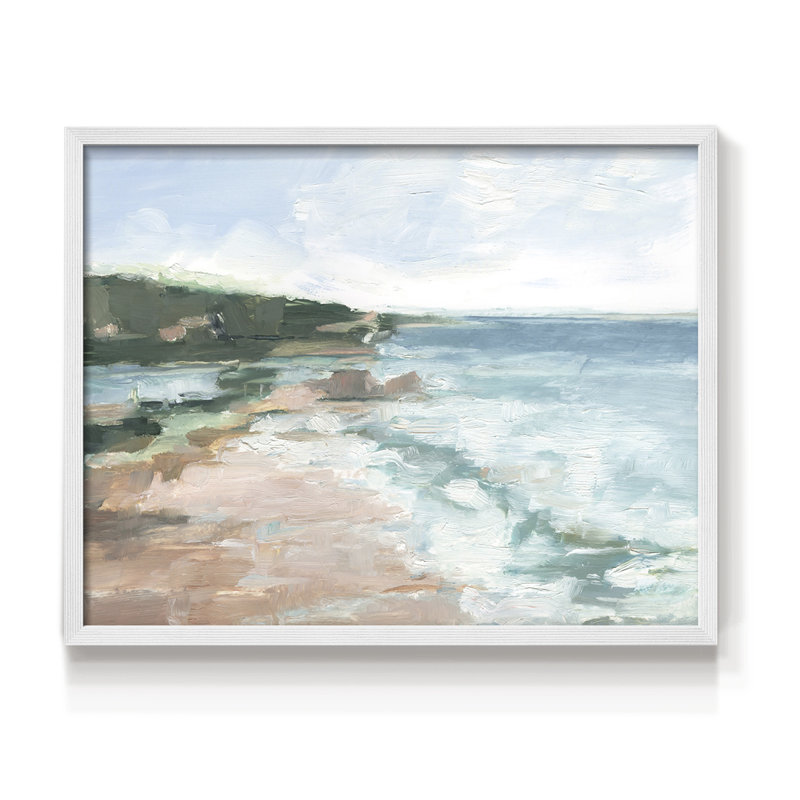 «Distant Regatta II», reproduction encadrée, H 11 po x l 14 po, Blanc