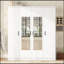 Armoire à miroir 4 portes avec tablettes-1187695189