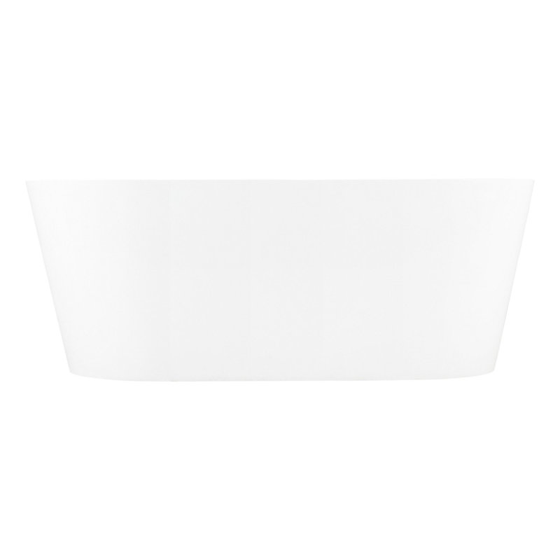 59" Eden Acrylic Freestanding Tub With Foam, Matte White